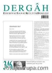 Dergah Edebiyat Sanat Kültür Dergisi Sayı:346 Aralık 2018