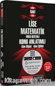 2019 KPSS ÖABT Lise Matematik Video Destekli Konu Anlatımlı (4 Kitap)