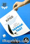 KPSS Öğretim Yöntem ve Teknikleri Öğretim Teknolojileri Ve Materyal Tasarımı Sınıf Yönetimi Çek Kopar Yaprak Test 