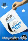 KPSS Program Geliştirme Çek Kopar Yaprak Test