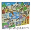 Ahşap Kaydırmalı Puzzle Hayvanlar (Tt1435)