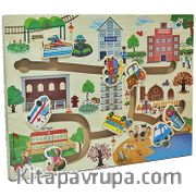 Ahşap Kaydırmalı Puzzle Araçlar (TT1435)