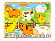 Ahşap Puzzle Sevimli Hayvanlar (6006Rf)