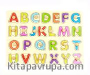Ahşap Tutmalı Puzzle Alfabe (Rf6005)