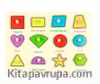 Ahşap Tutmalı Puzzle Geometrik Şekiller (Rf6005)