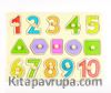 Ahşap Tutmalı Puzzle Rakamlar ve Şekiller (Rf6005)