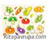 Ahşap Tutmalı Puzzle Sebzeler (Rf6005)