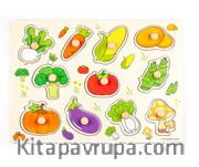 Ahşap Tutmalı Puzzle Sebzeler (Rf6005)