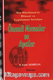 Önemli Mevzular ve Ayetler