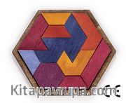 Montessori Ahşap Zeka Oyunları / w-Hexagon 14