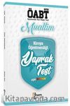 2019 ÖABT Muallim Kimya Öğretmenliği Yaprak Test