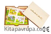 Montessori Ahşap Zeka Oyunları w-Puzzle Cube C Hayvanları Tanıyalım 4