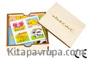 Montessori Ahşap Zeka Oyunları w-Puzzle Cube C Hayvanları Tanıyalım 6