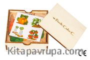Montessori Ahşap Zeka Oyunları w-Puzzle Cube C Sebzeleri Tanıyalım 1