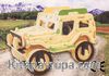 Montessori Ahşap Zeka Oyunları / w-3D Puzzle- JEEP