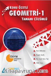 TYT Geometri 1 Konu Özetli Tamamı Çözümlü 