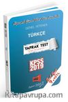 2019 KPSS Genel Yetenek Türkçe Çek Kopartlı Yaprak Test