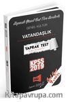 2019 KPSS Genel Kültür Vatandaşlık Çek Kopartlı Yaprak Test