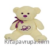 Peluş Göbekli Ayı Mor Kurdaleli 60 Cm (783385)