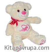 Peluş Göbekli Ayı pembe Kurdaleli 60 cm (783385)