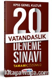 KPSS Genel Yetenek Vatandaşlık Tamamı Çözümlü  20 Deneme Sınavı