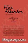 Hür Fikirleri Aylık Fikir Mecmuası Sayı:1-11 Kasım 1948-Eylül 1949 (Tıpkı Basım Tüm Sayılar)
