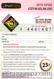 2019 KPSS Eğitim Bilimleri Çözümlü Tıpkı Basım 8 Deneme