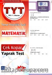 TYT Matematik Çek Kopar Yaprak Test 