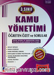 AÖF 3. Sınıf 5. Yarıyıl Kamu Yönetimi Güz Dönemi Öğreten Özet ve Sorular (135-KMY)