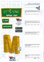 11. Sınıf Matematik Yaprak Test