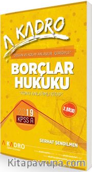 2019 KPSS A Borçlar Hukuku Konu Anlatımlı Kitap