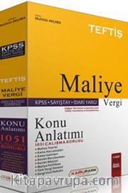TEFTİŞ Maliye Vergi Hukuku Konu Anlatımı ve 1051 Çalışma Sorusu 