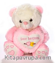 Peluş Müzikli Kalpli Ayıcık 35Cm (Açık Pembe) (837890)