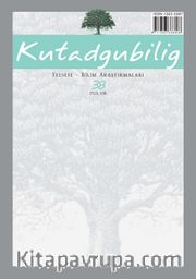 Kutadgubilig Felsefe - Bilim Araştırma Sayı:38 Eylül 2018