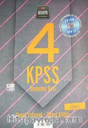 KPSS Genel Yetenek-Genel kültür 4 Deneme Seti (Lisans)