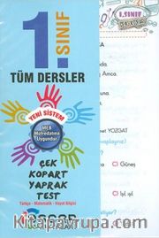 1.Sınıf Tüm Dersler Çek Kopart Yaprak Test 