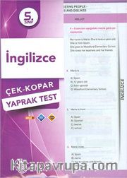 5. Sınıf İngilizce Yaprak Test