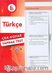 6. Sınıf Türkçe Çek Kopar Yaprak Test