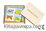 Montessori Ahşap Zeka Oyunları w-Puzzle Cube C Hayvanları Tanıyalım 1