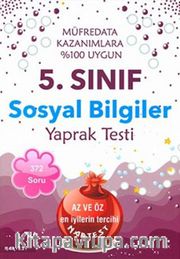 5. Sınıf Sosyal Bilgiler Yaprak Testi