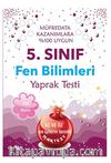 5. Sınıf Fen Bilimleri Yaprak Testi