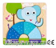 Montessori Ahşap Zeka Oyunları / w-Basic Parts ELEPHANT