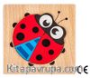 Montessori Ahşap Zeka Oyunları / w-Basic Parts LADYBUG