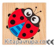 Montessori Ahşap Zeka Oyunları / w-Basic Parts LADYBUG