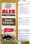 ALES Sözel Yetenek Çek Kopart Yaprak Test