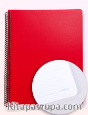Bookinzi Okul Defteri - 80gr. 70 yaprak A4 Spiralli Mavi Cizgili Defter