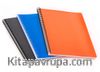 Bookinzi Okul Defteri - 80gr. 70 yaprak  A4 Spiralli 3'lü Gri Set Defter (Çizgili, Çizgisiz, Kareli)