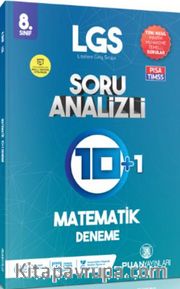 8. Sınıf LGS Matematik Soru Analizli 10 Artı 1 Deneme 