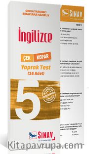 5. Sınıf İngilizce Çek Kopar Yaprak Test (16 Adet)