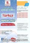 8. Sınıf Türkçe Yaprak Test